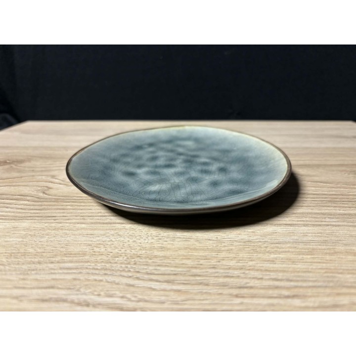 Assiettes œufs bleu/vert 20cm