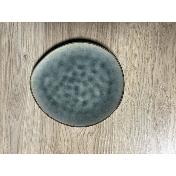 Assiettes œufs bleu/vert 20cm