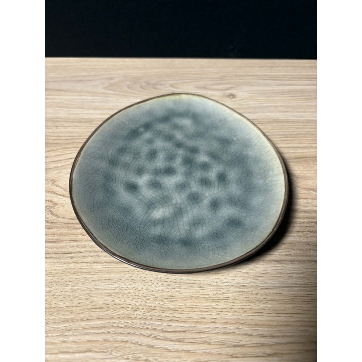 Assiettes œufs bleu/vert 20cm