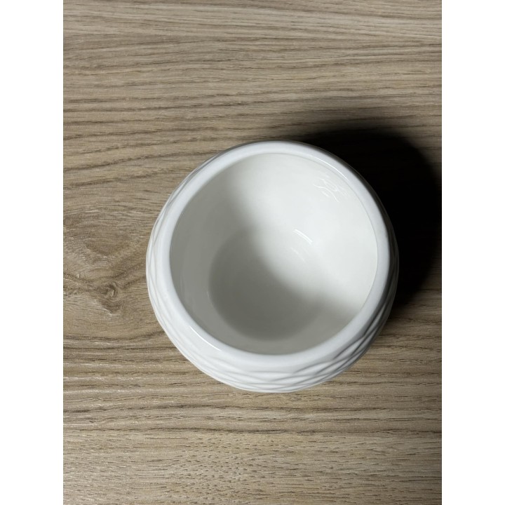 Bols blancs martelés