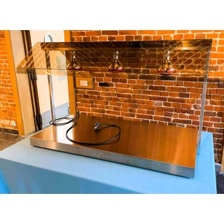 Plaque chauffante en inox – 1,5 kW – avec 3 lampes chauffantes infrarouges