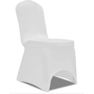 Housse de chaise blanche stretch