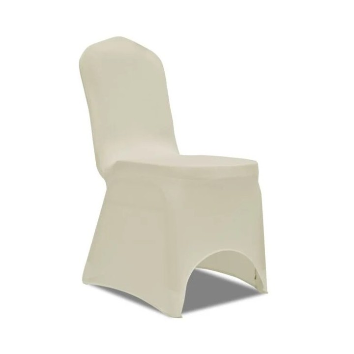 Housse de chaise écru stretch