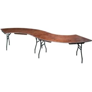 Table pliante Tacoma serpentine 236 x 76cm