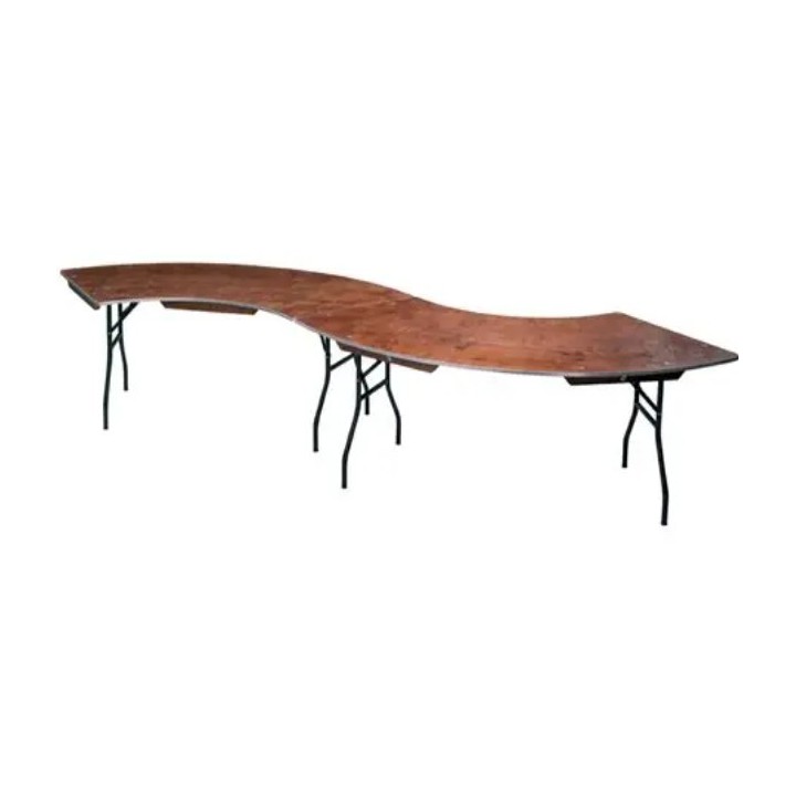 Table pliante Tacoma serpentine 236 x 76cm