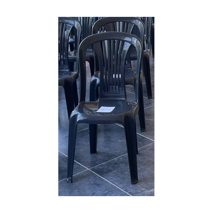 Chaise plastique anthracite