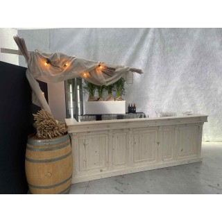 Bar en bois blanchi – 3 m de long